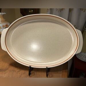 Lenox Temper-ware Magic Garden 15" Oval Oven Roaster/Serving Dish 1975-1985